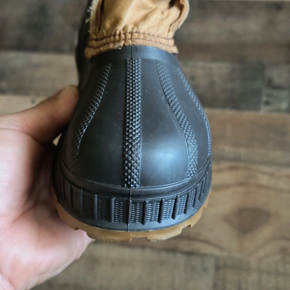 Sorel Badger Tan Leather Waterproof Snow Boots Kids Sz 6